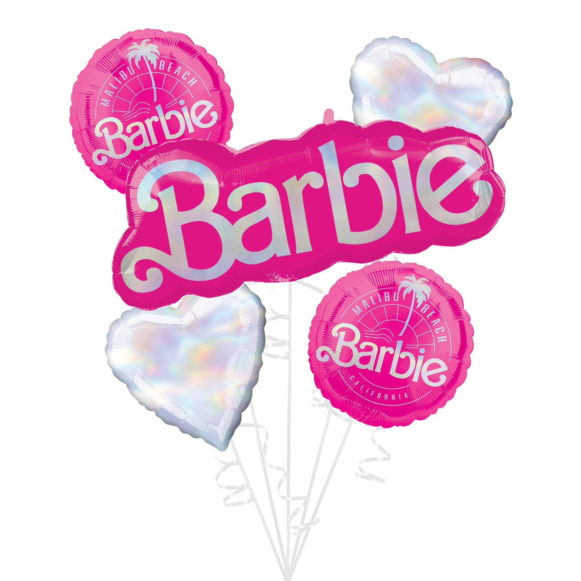 Barbie Foil Balloon Bouquet